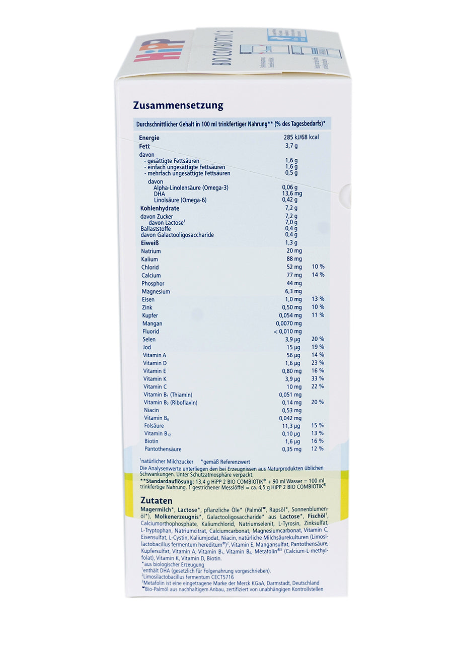 HiPP German Stage 2 Formula - No Starch