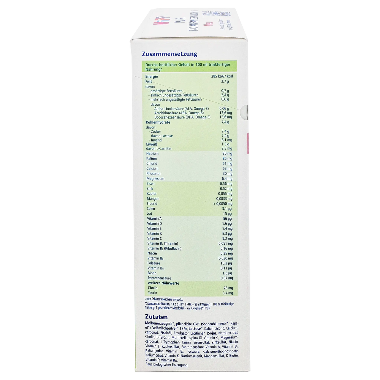 HiPP Pure German Stage 1 Formula