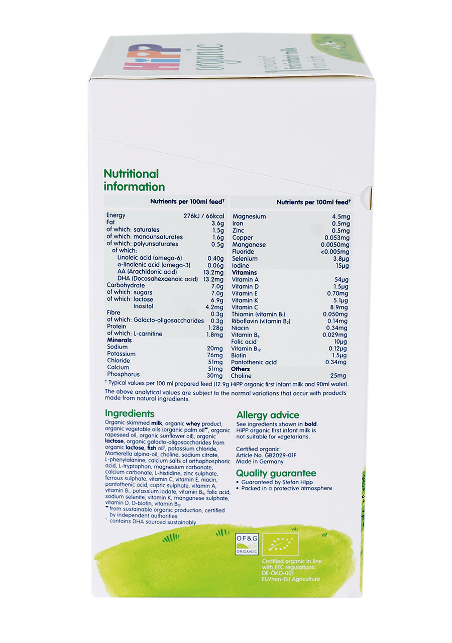 HiPP UK Stage 1 Formula