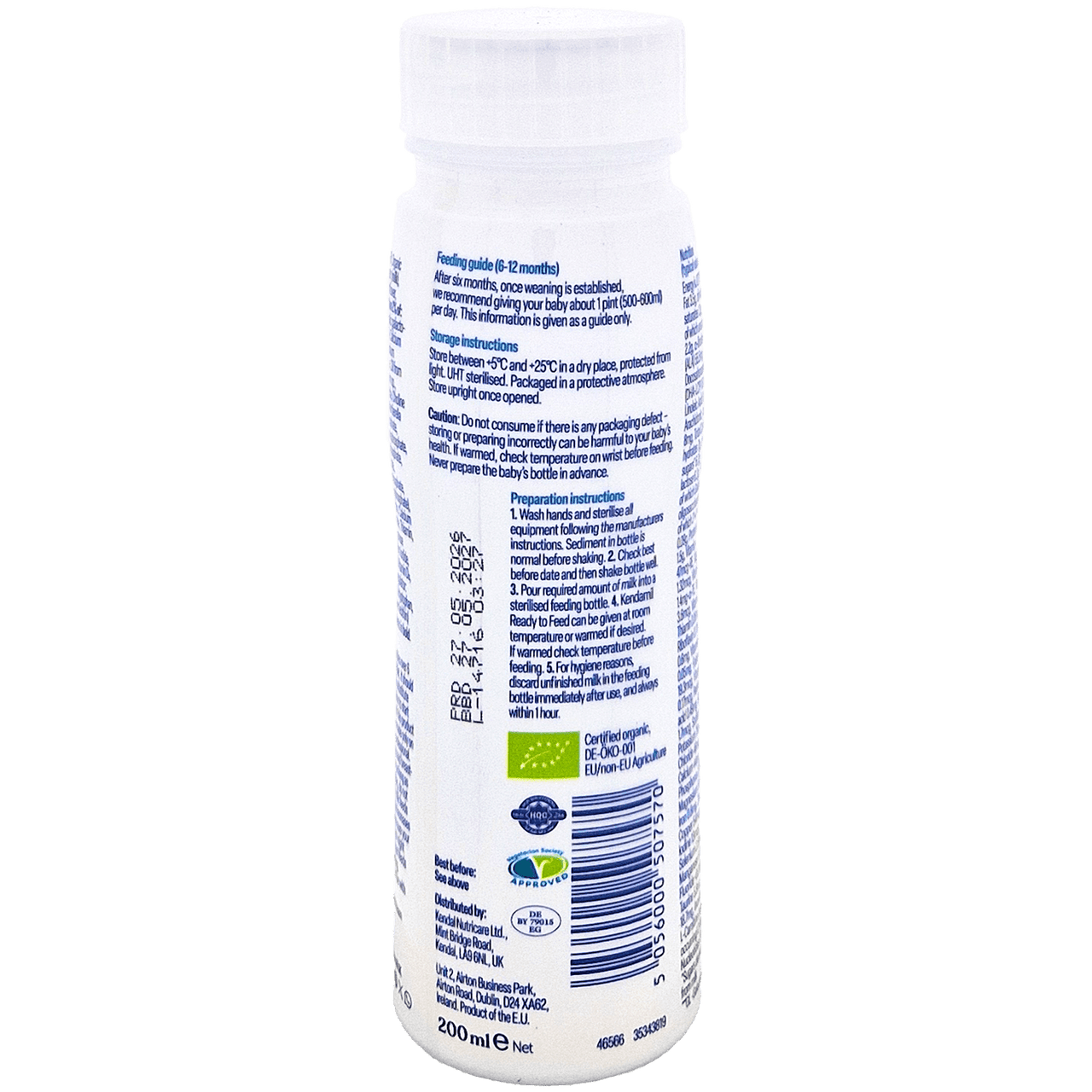 Kendamil Organic Ready to Feed Stage 2 Formula