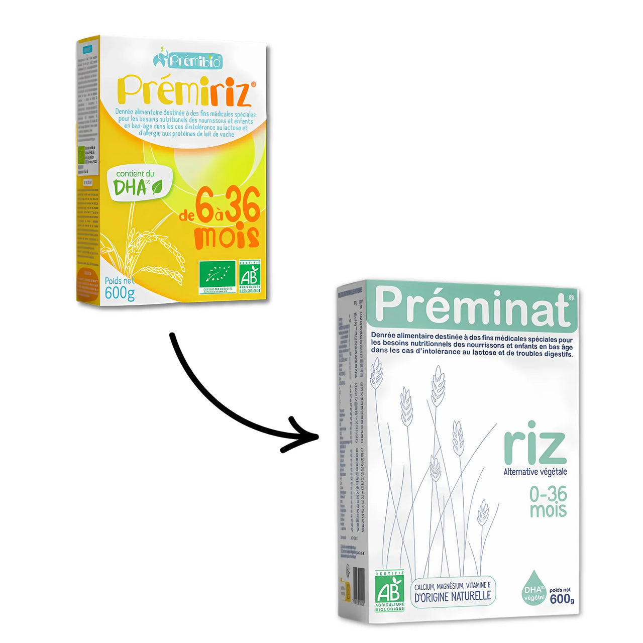 Préminat Riz Vegan Organic Baby Formula