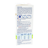 Thumbnail for HiPP Anti-Reflux Formula preparation guidelines and dosage label