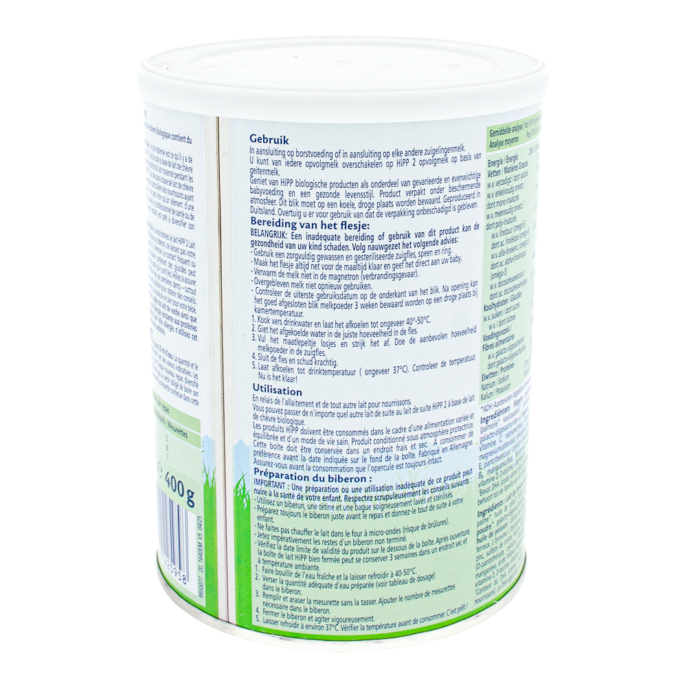 HiPP Dutch Goat Stage 2 Formula preparation guidelines