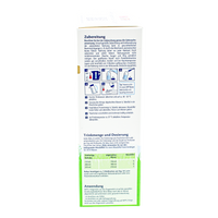 Thumbnail for HiPP German Goat Stage 2 Formula preparation guidelines and dosage label