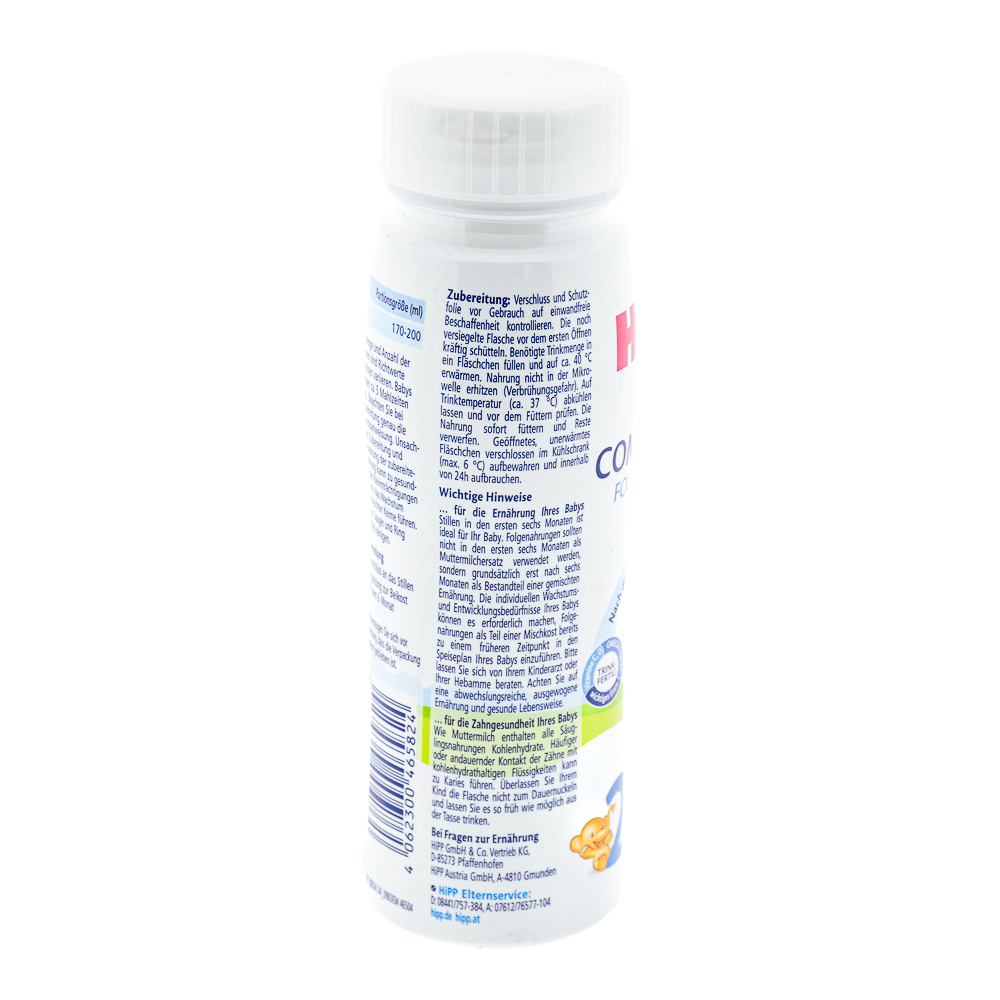 HiPP German Ready to Feed Stage 2 Formula preparation guidelines