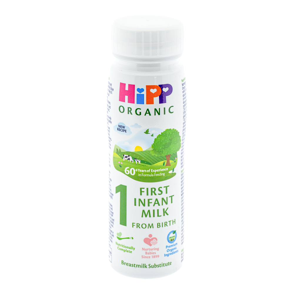 HiPP UK Ready to Feed Stage 1 Formula bottle