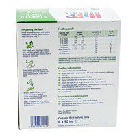 Thumbnail for HiPP UK Ready to Feed Stage 1 Formula with teats preparation guidelines and dosage label