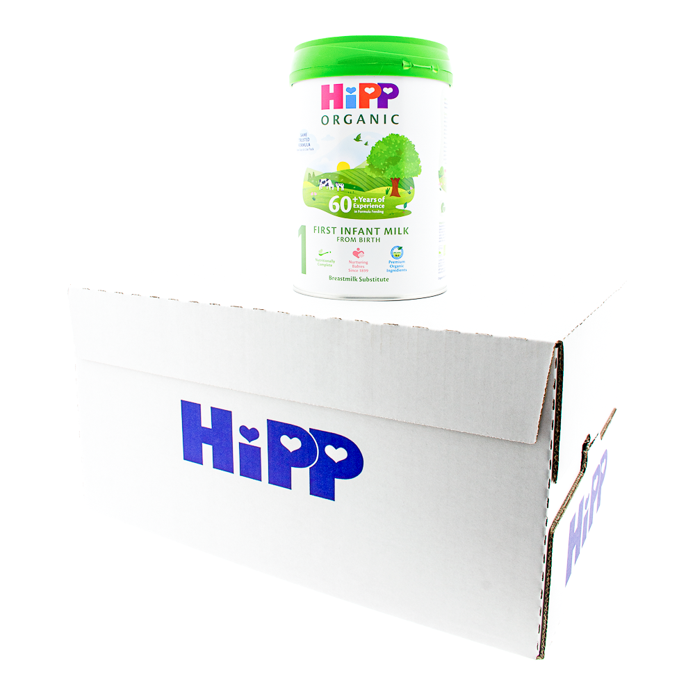 HiPP UK Stage 1 Formula can with outer box