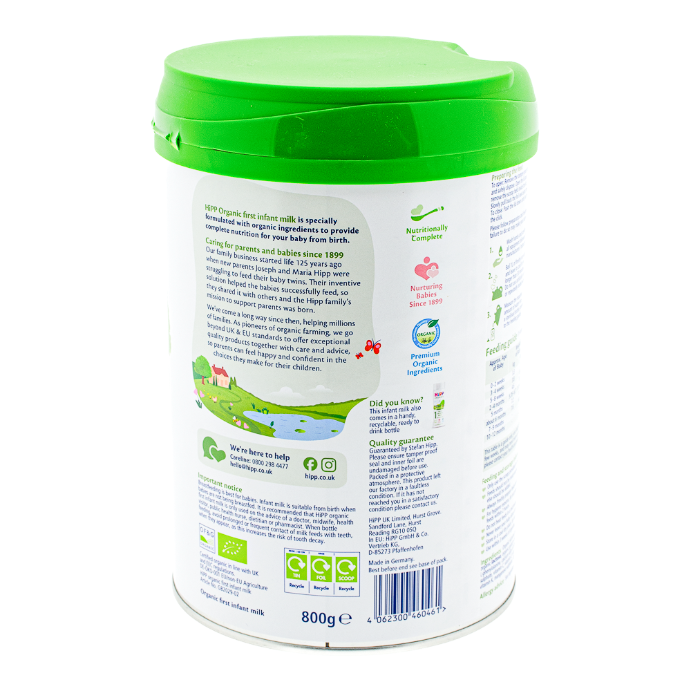 HiPP UK Stage 1 Formula About HiPP