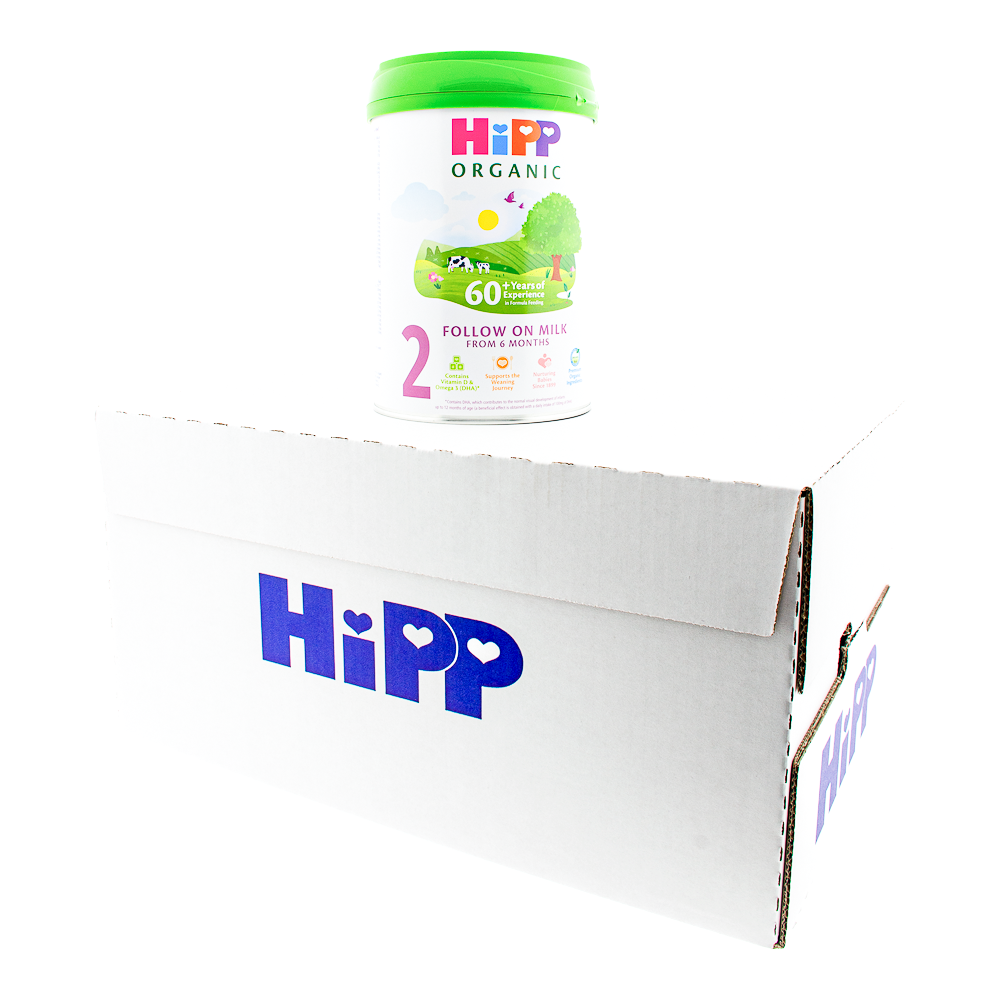HiPP UK Stage 2 Formula can with outer box
