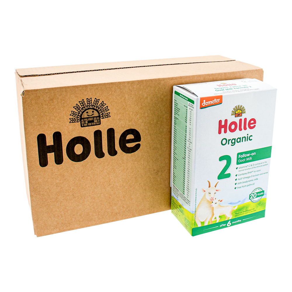 Holle Goat Stage 2 Formula pack with outer box