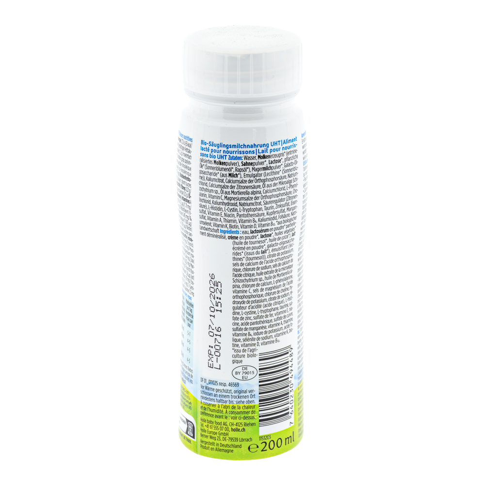 Holle Ready to Feed Stage Pre/1 Formula ingredients