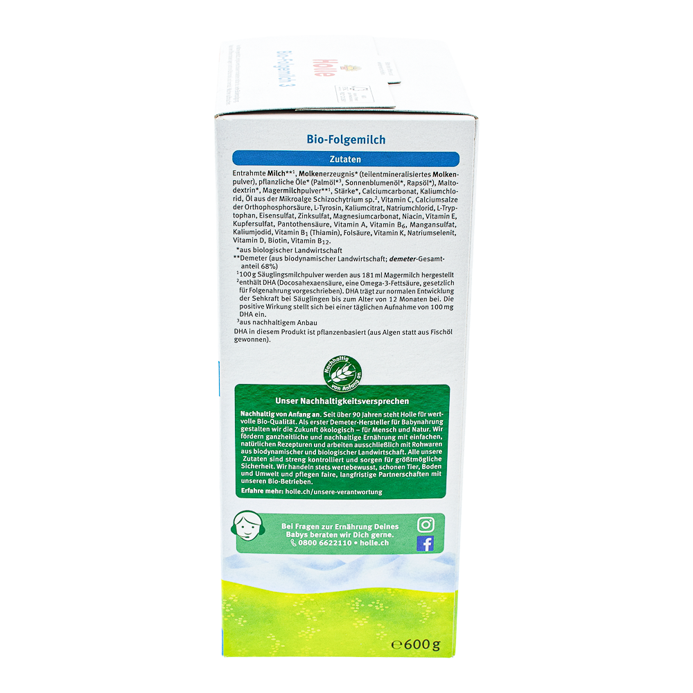 Holle Stage 3 Formula ingredients