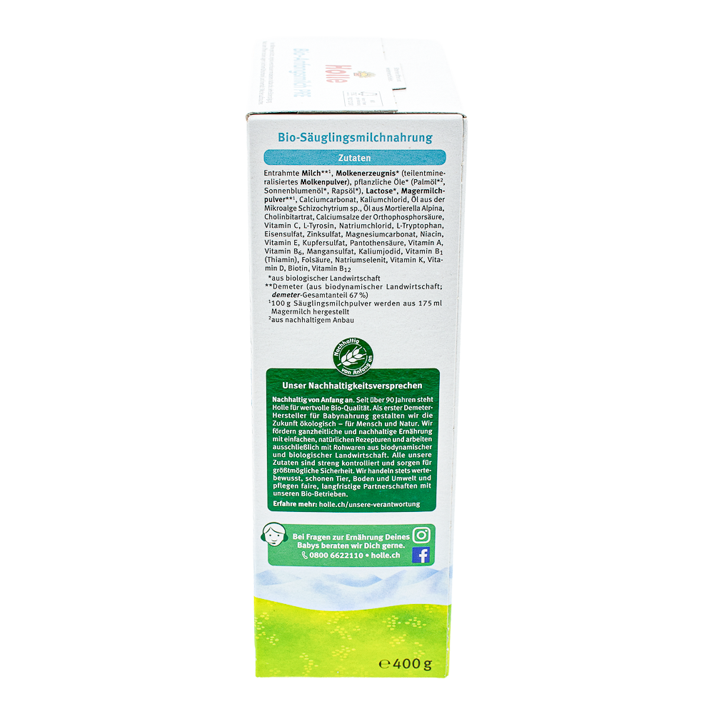 Holle Stage Pre Formula ingredients