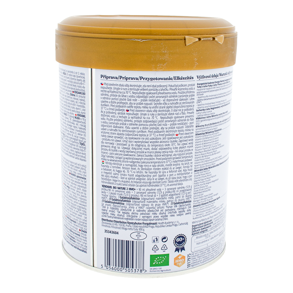 Kendamil Organic Cow Stage 2 Formula preparation guidelines