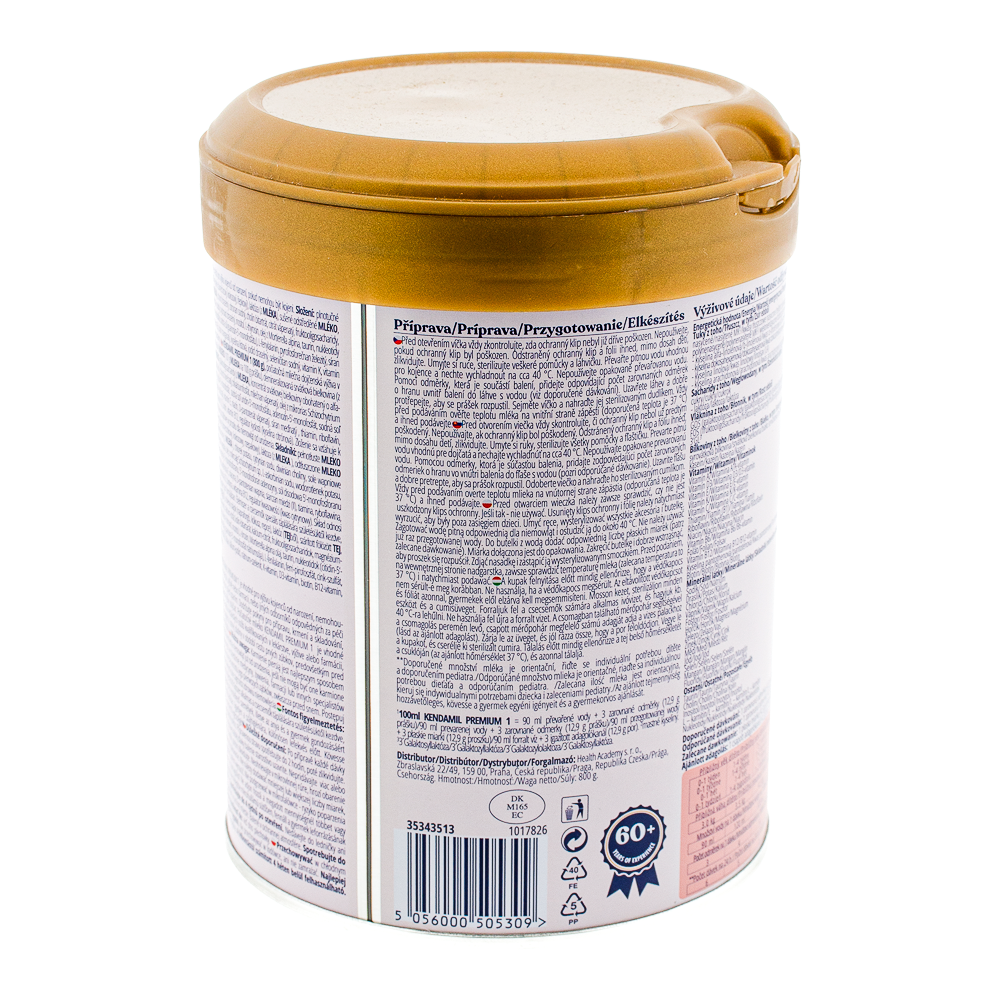 Kendamil Premium Cow Stage 1 Formula preparation guidelines