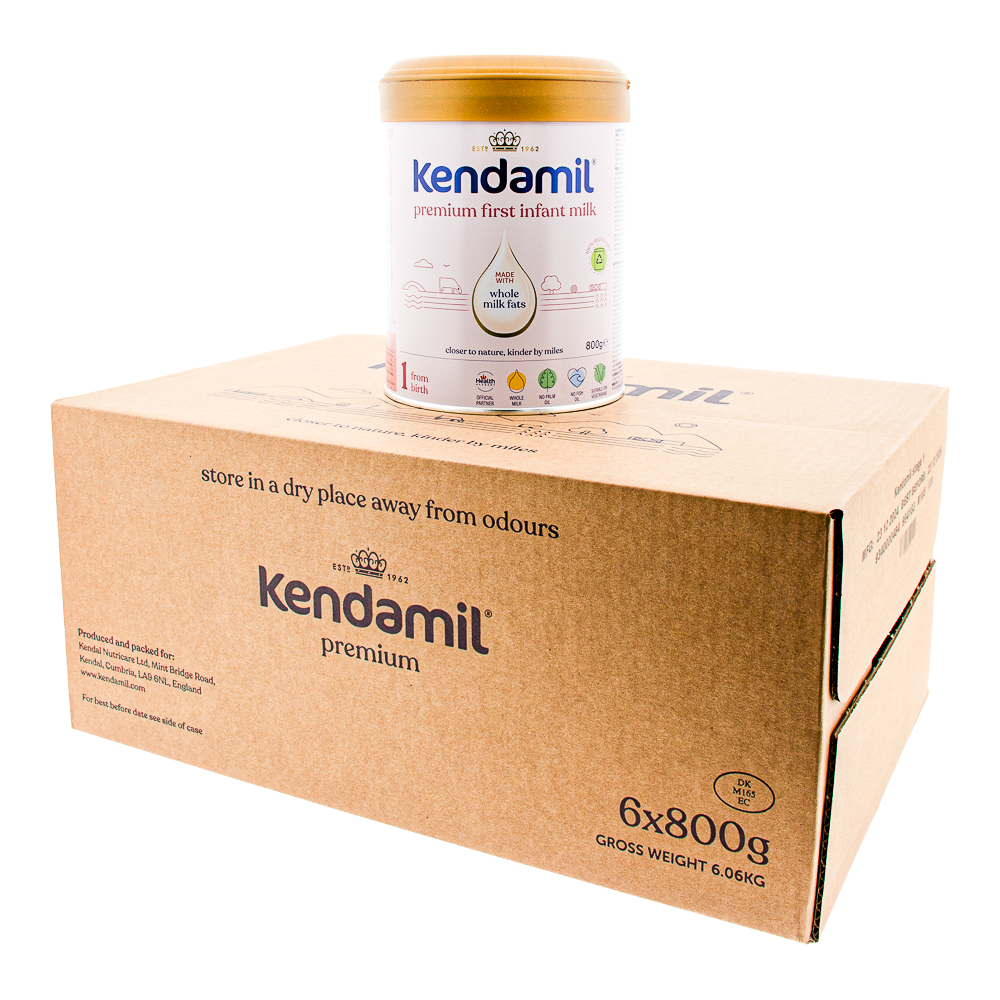 Kendamil Premium Cow Stage 1 Formula can with outer box
