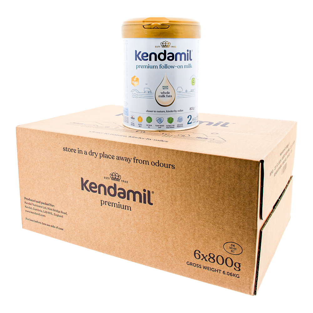 Kendamil Premium Cow Stage 2 Formula can with outer box