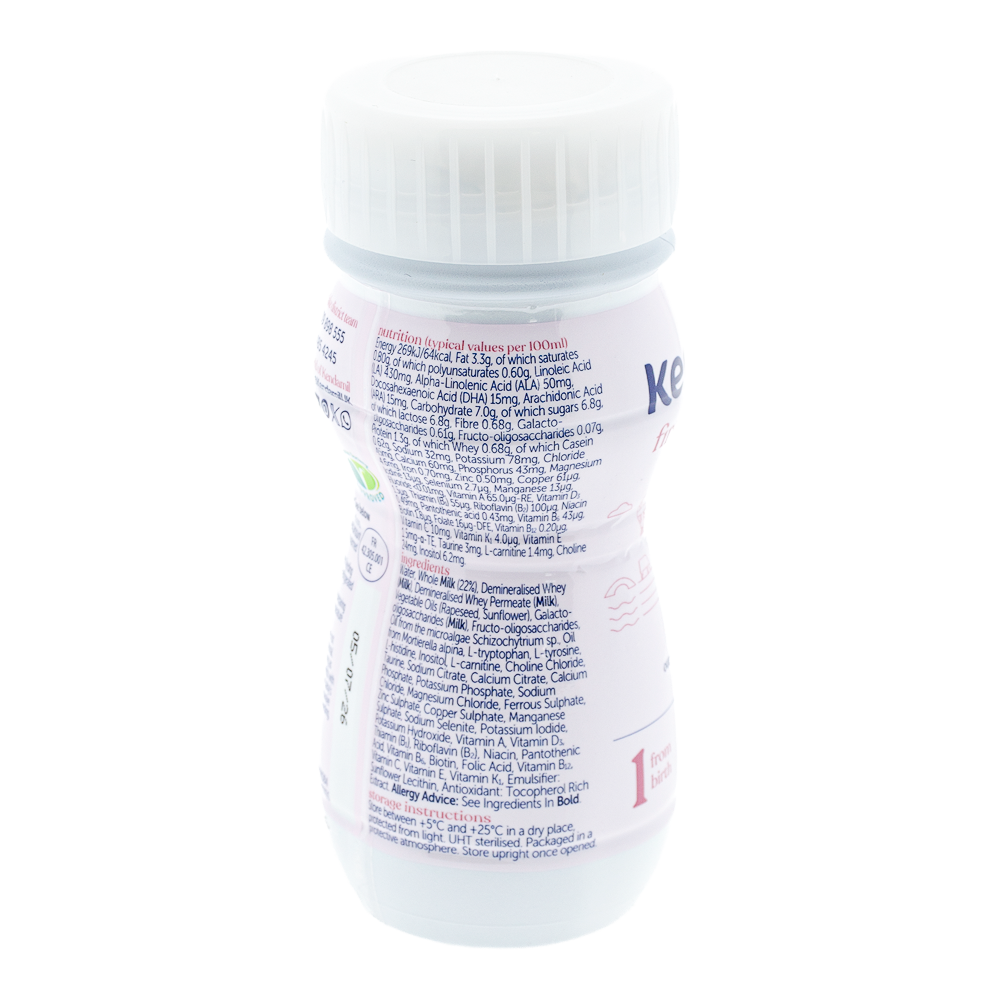 Kendamil Ready To Feed Stage 1 Formula ingredients and nutrition label