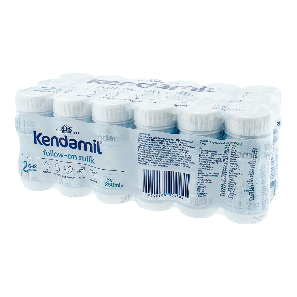 Kendamil Ready To Feed Stage 2 Formula multipack bottle packaging