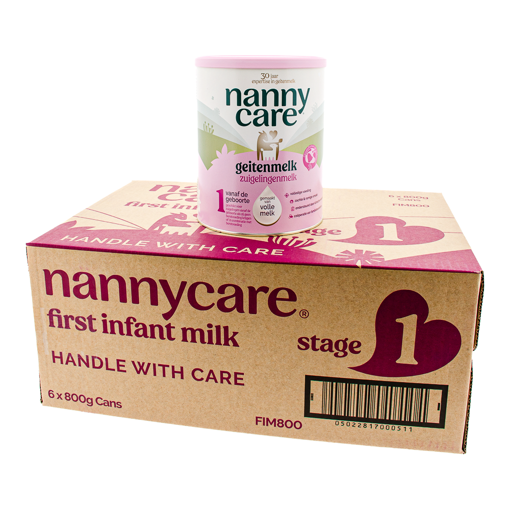 Nannycare Stage 1 Formula can with outer box